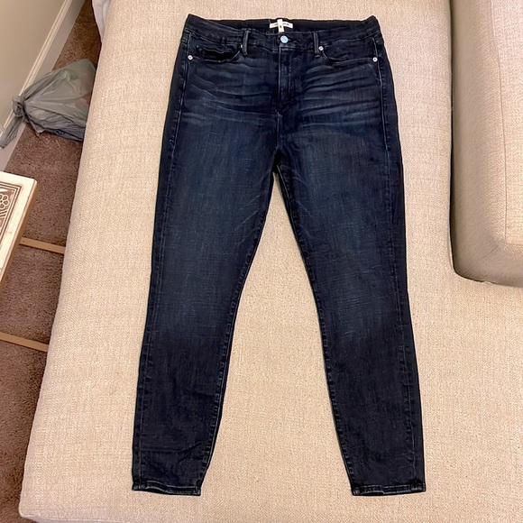 Good American Good Waist Crop Blue 025 size 15 - Picture 1 of 10